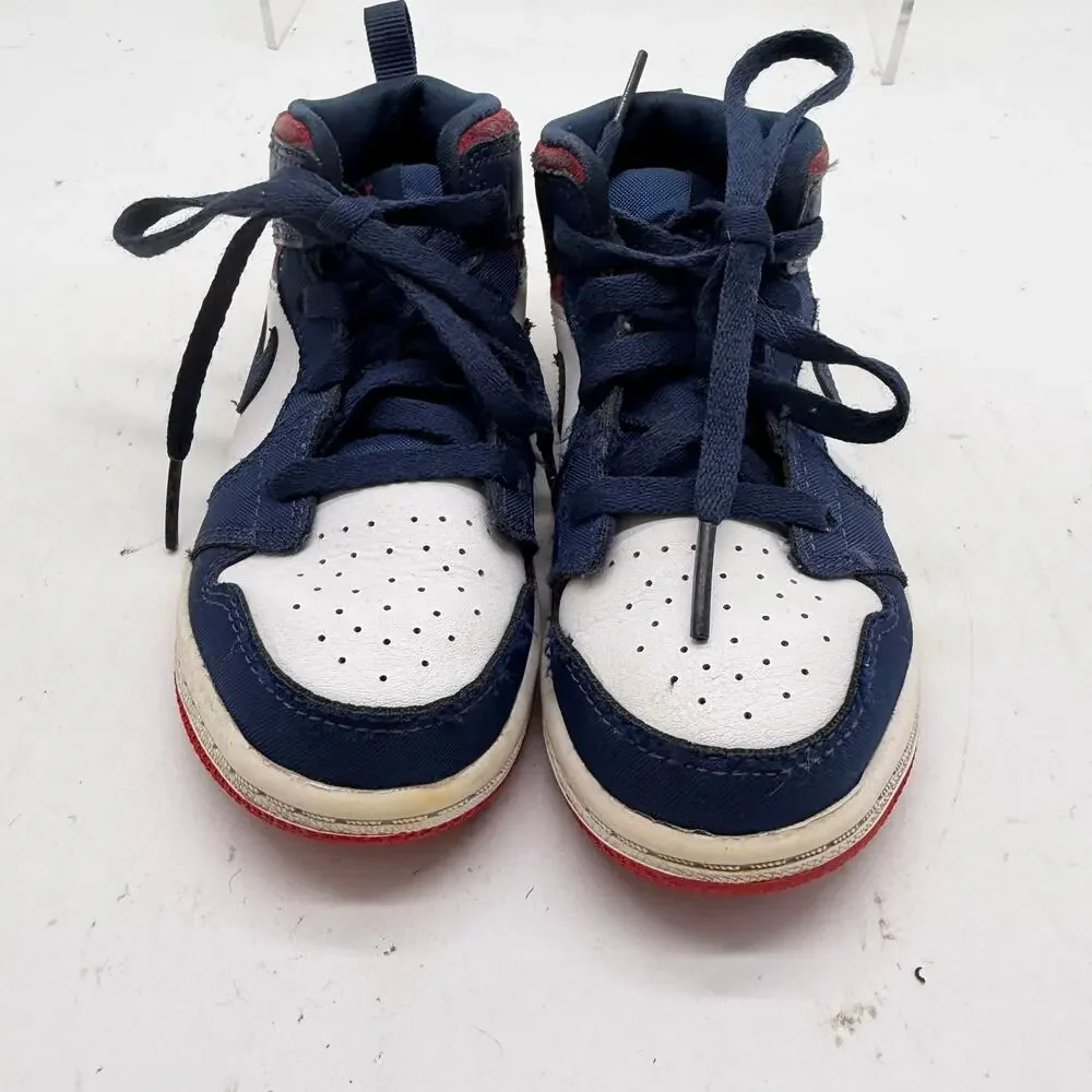 Nike Air Jordan 1 Mid Olympic Kids Toddler 9C Basketball Sneakers BQ6933-104